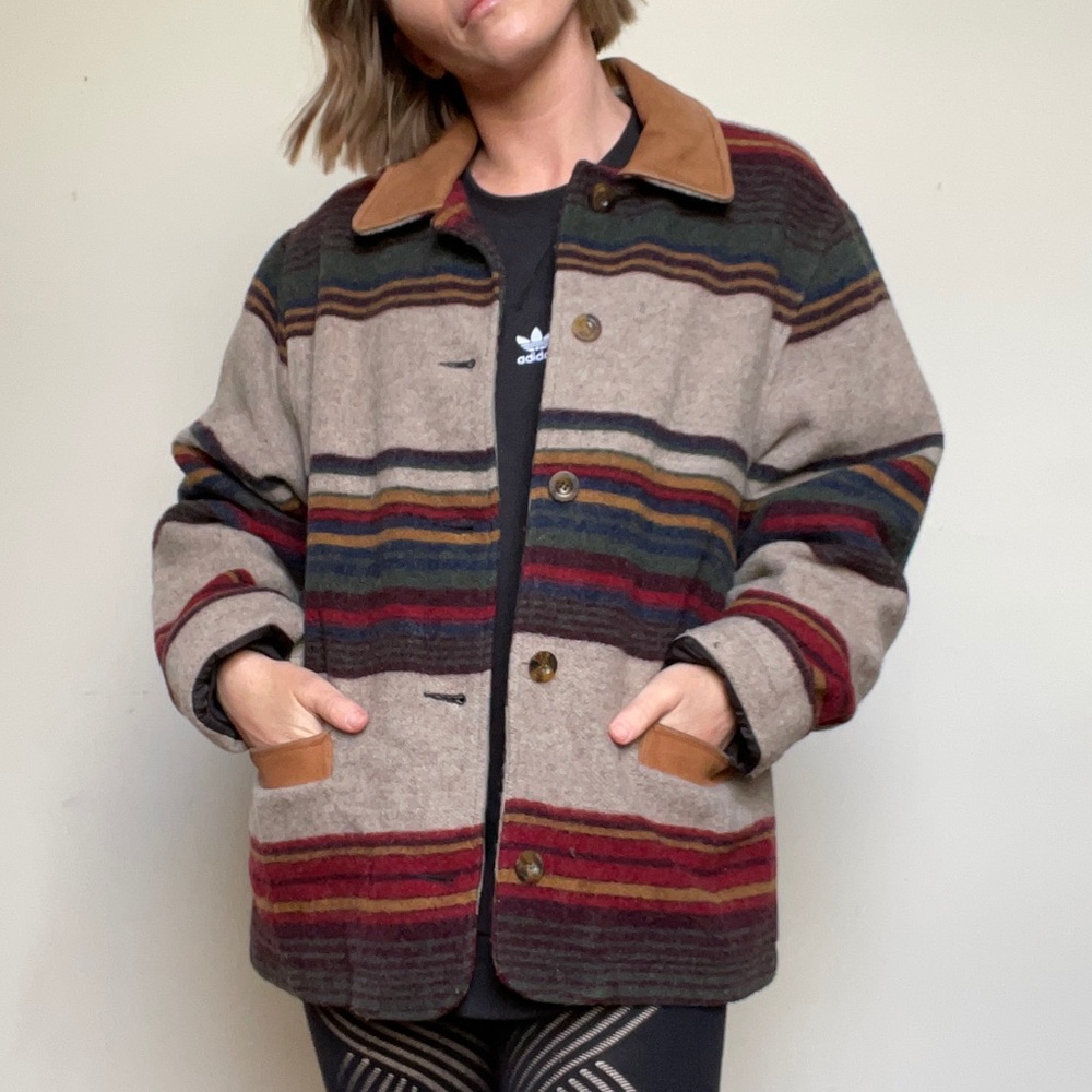 Vintage Woolrich Stripped Wool Jacket